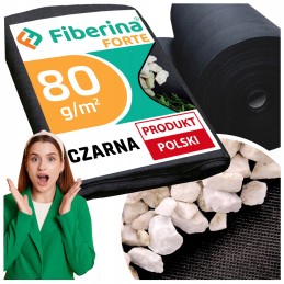 🌟_xDF1F_ stora agrotekstilė juoda fiberina forte premium 1,1x20m 80g Lenkija