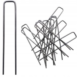 Metaliniai smeigtukai įvairių tipų agrotekstilei, agrotekstilei ir geotekstilei tvirtinti prie žemės, taip pat smeigtukai kurmių