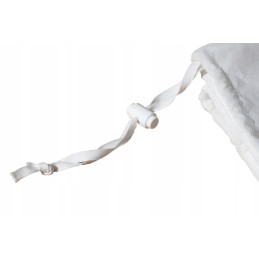 Balta agrotekstilė, apsauginis gaubtas su virvele, 50x90 cm