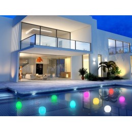 Plūduriuojanti vandeniui atspari lempa RGB nuotolinio valdymo pultelis USB SP LN02