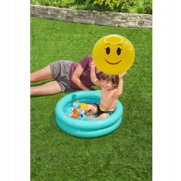 Pripučiamas baseinas, mėlynas, 61 cm, mažyliui, bestway, kamuolys ir žaislų rinkinys