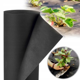 Agrotekstilė, agrotekstilė, juoda, stora, tvirta, patvari, apsauganti nuo piktžolių, 1,1x50