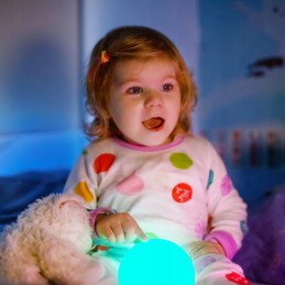 Silikono spalvota LED lempa saugi vonia baseinas vaikų maudymas USB C nuotolinio valdymo pultelis