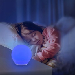 Silikono spalvota LED lempa saugi vonia baseinas vaikų maudymas USB C nuotolinio valdymo pultelis