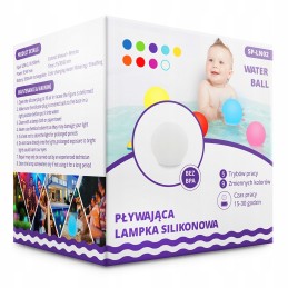 Silikono spalvota LED lempa saugi vonia baseinas vaikų maudymas USB C nuotolinio valdymo pultelis