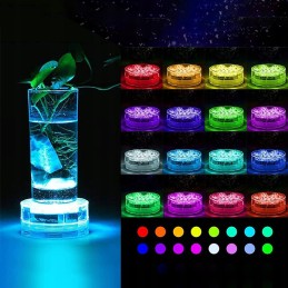 4x povandeninio baseino apšvietimas RGB LED lempa su nuotolinio valdymo pulteliu