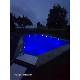 4x povandeninio baseino apšvietimas RGB LED lempa su nuotolinio valdymo pulteliu