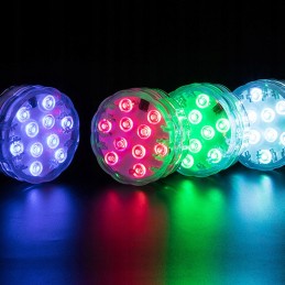 4x povandeninio baseino apšvietimas RGB LED lempa su nuotolinio valdymo pulteliu