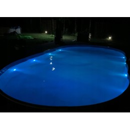 4x baseino SPA apšvietimas povandeninis baseinas LED RGB apšvietimas su IP68 nuotolinio valdymo pulteliu