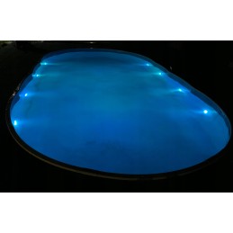 4x baseino SPA apšvietimas povandeninis baseinas LED RGB apšvietimas su IP68 nuotolinio valdymo pulteliu
