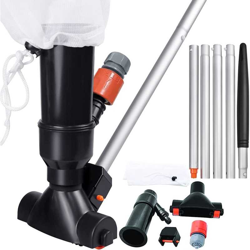 Nešiojamas baseino dulkių siurblys su 5 polių dalimi
