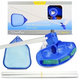 Baseino valymo rinkinys, baseino dulkių siurblys, nusileidimo tinklas, teleskopinė rankena