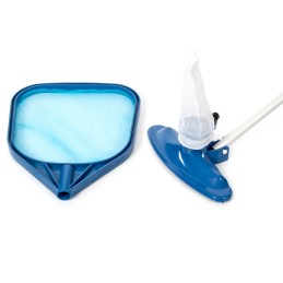 Baseino valymo rinkinys, baseino dulkių siurblys, nusileidimo tinklas, teleskopinė rankena