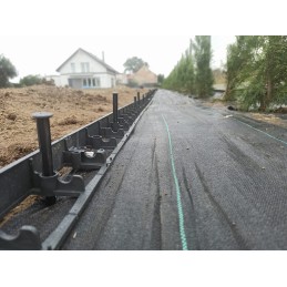 Agrotkanina juodas nuo piktžolių pledas UV 100g 0,8x 20m premium