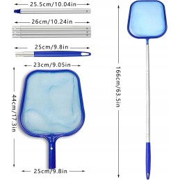 Nusileidimo tinklelis, kolektorius, sūkurinės vonios baseino valymo tinklelis, tinklo lazda, pirštinės