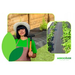 Agrotekstilė akmeniui ir žievei 4 m x 5 m storio, stipri agrotekstilė šlaitams