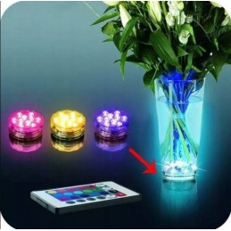 Akvariumo apšvietimo baseino šviestuvai 2 vnt vandeniui atsparus IPX8 LED RGB nuotolinio valdymo pultas