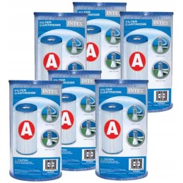 Įdėklas baseino siurbliui, filtras, 6 vnt. intex 29000