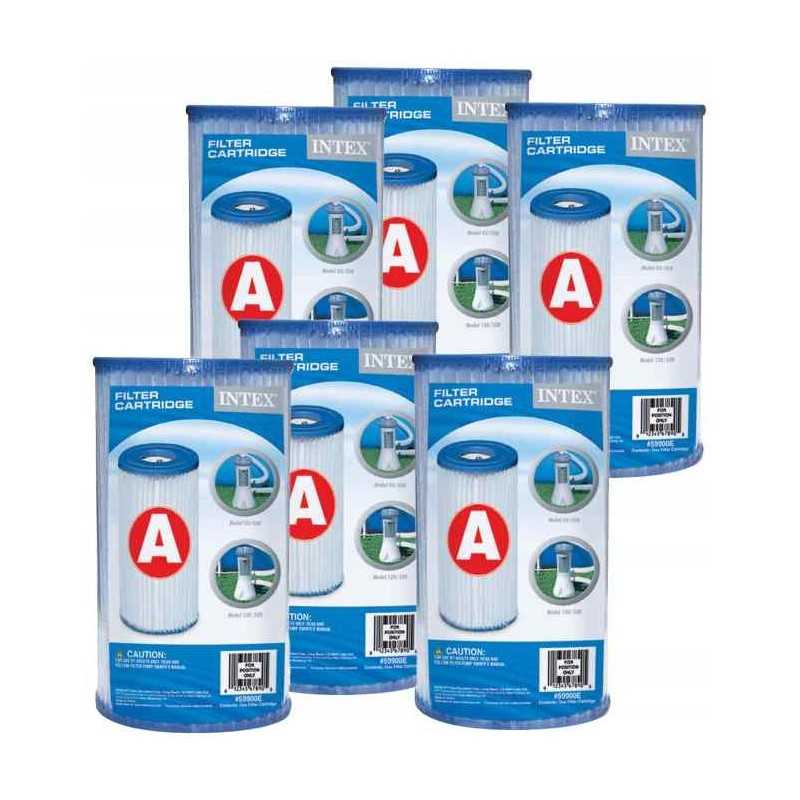 Įdėklas baseino siurbliui, filtras, 6 vnt. intex 29000