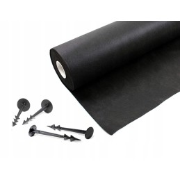 Iglaco augintas audinys juodas 50g m2 0 8 x 50 m