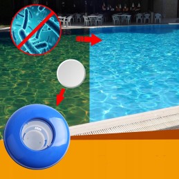 2in1 baseino chloro rinkinys, daugiafunkcinės mėlynos tabletės, 200g, didelis dozatorius