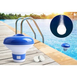 2in1 baseino chloro rinkinys, daugiafunkcinės mėlynos tabletės, 200g, didelis dozatorius