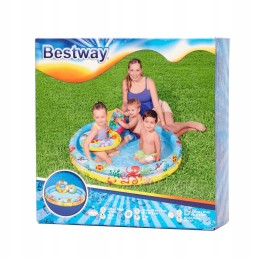 Bestway 51124 plaukimo baseino kamuoliukas apskritas irklavimo baseinas 122cm 2 4 metai