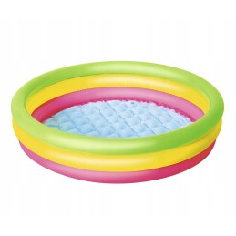 Bestway 51104 pripučiamas baseinas trijų spalvų vidutinis 102cm x 25cm