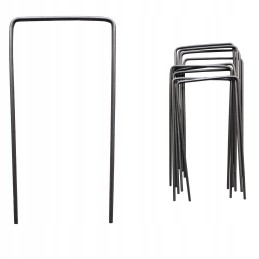 Metaliniai smeigtukai įvairių tipų agrotekstilei, agrotekstilei ir geotekstilei tvirtinti prie žemės, taip pat smeigtukai kurmių