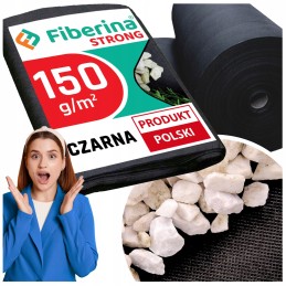 Lenkiškas, labai storas agrotekstilės pluoštas stiprus premium 0,8x20m 150g, juodas