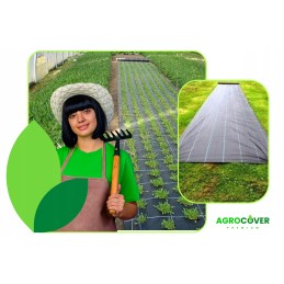 Juoda agrotekstilė piktžolėms su UV filtru, stipri agrotekstilė, 320 cm x 10 m