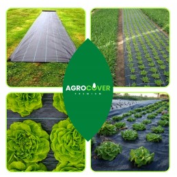 Juoda agrotekstilė piktžolėms su UV filtru, stipri agrotekstilė, 320 cm x 10 m