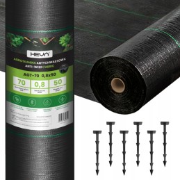 Agrotkanina nuo piktžolių kilimėlio heva | ritinys 0,8x50m, svoris 70g/m2