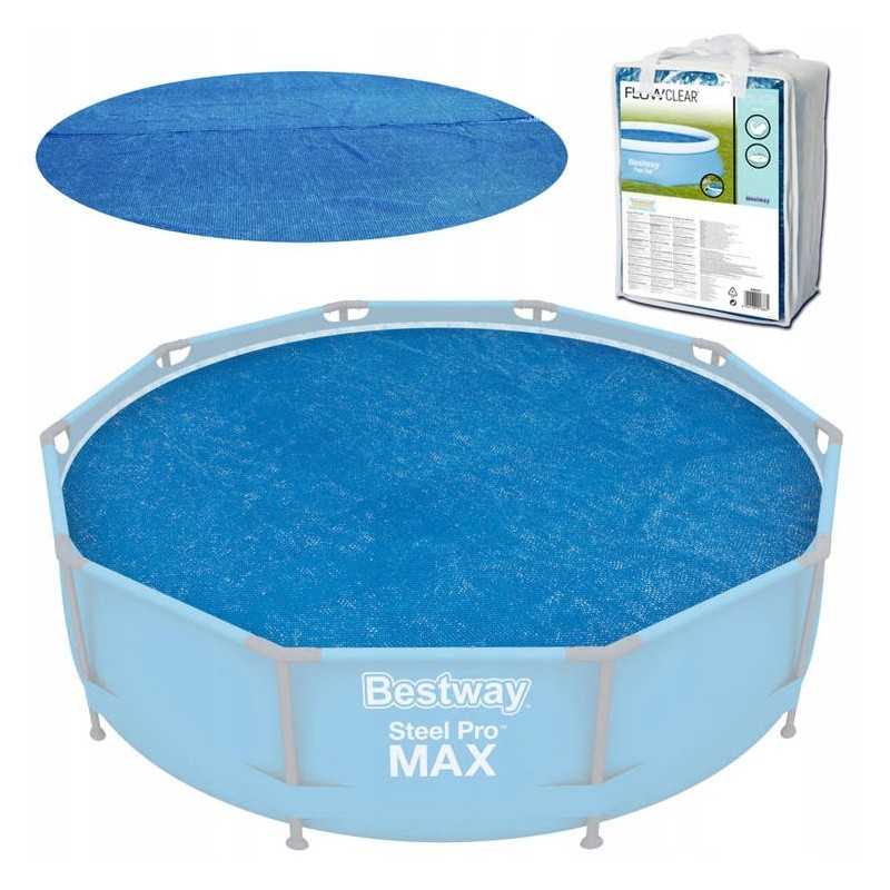 Saulės kolektorius baseinui 305cm bestway universalus