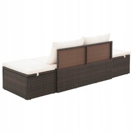 Sodo gultas, ruda, 195 x 60 cm, PE rotangas!