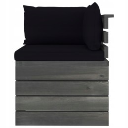 Lumarko dvivietė sodo sofa iš padėklų, su pagalvėmis