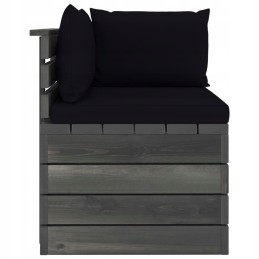 Lumarko dvivietė sodo sofa iš padėklų, su pagalvėmis