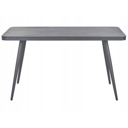 Metalinis sodo stalas 140 x 80 cm, lipari pilka!