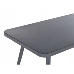 Metalinis sodo stalas 140 x 80 cm, lipari pilka!
