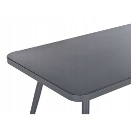 Metalinis sodo stalas 140 x 80 cm, lipari pilka!