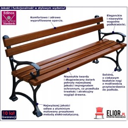 Medinis suoliukas  aliuminio sodo suolas  180 cm