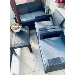 Sodo baldai terasai Madridas, technorotango komplektas