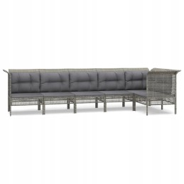 Sodo poilsio komplektas - kampinė sofa, vidurinė sofa, pagalvės