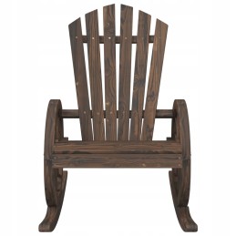 Vidaxl adirondack supamosios kėdės, 2 vnt, eglės masyvo