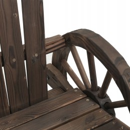 Vidaxl adirondack supamosios kėdės, 2 vnt, eglės masyvo