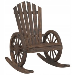 Vidaxl adirondack supamosios kėdės, 2 vnt, eglės masyvo