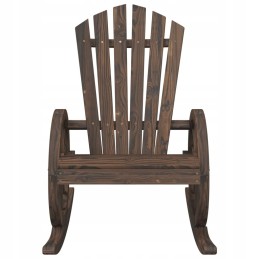 Vidaxl adirondack supamosios kėdės, 2 vnt, eglės masyvo