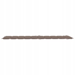 Sodo gultas su pagalvėle ir stalu, akacijos mediena, 184x55x64 cm, taupe