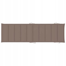 Sodo gultas su pagalvėle ir stalu, akacijos mediena, 184x55x64 cm, taupe