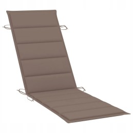 Sodo gultas su pagalvėle ir stalu, akacijos mediena, 184x55x64 cm, taupe